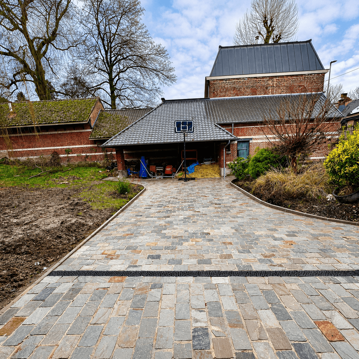 Accès pavé réalisé par THB Garden